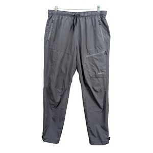 Baleaf Men's Hiking Pants Size L Gray Drawstring Activewear Training Joggers